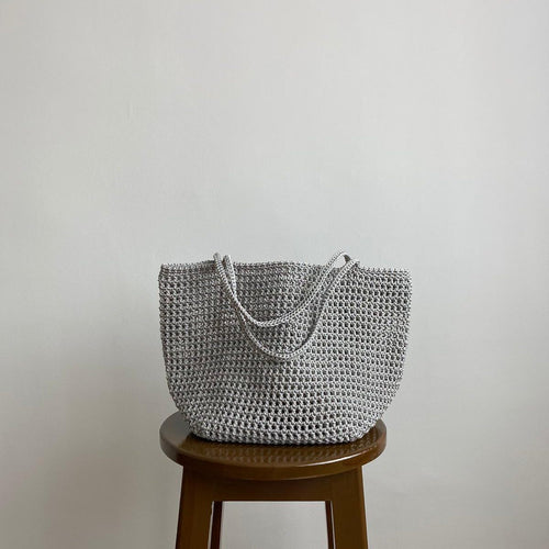 Crochet Gemma Bag - Dark Grey