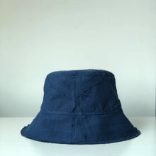 Load image into Gallery viewer, Patchwork Bucket Hat - Navy Blue