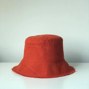 Patchwork Bucket Hat - Pumpkin