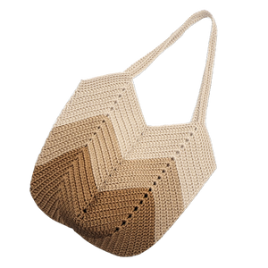 Crochet Granny Bag Customize Trio - Light Ovaltine > Ovaltine> Gold Brown