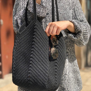 Crochet Granny Bag (Black)