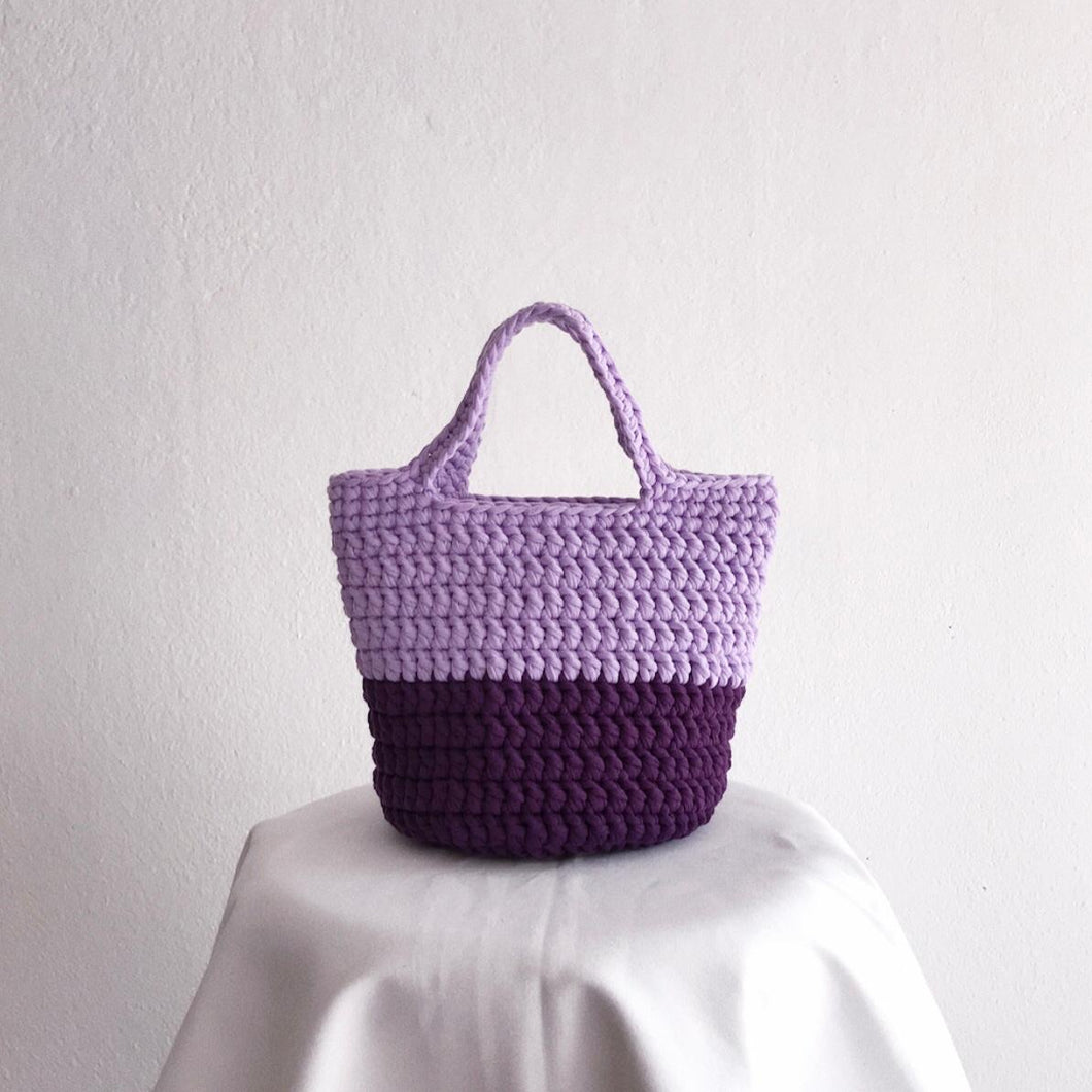 Potery Crochet Bag - Violet Tone