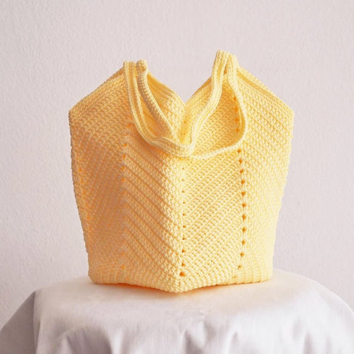 Crochet Granny Bag (Light Yellow)