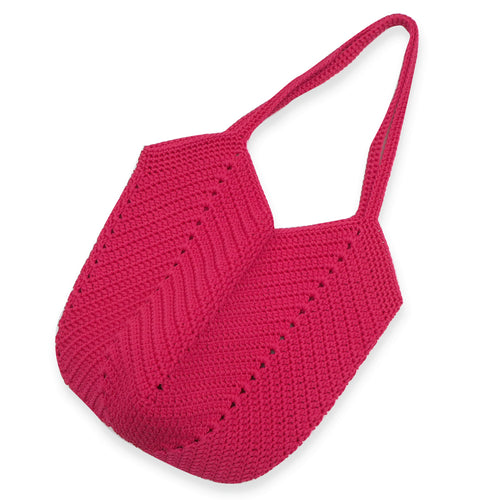 Crochet Granny Bag (Cranberry)
