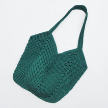 Load image into Gallery viewer, granny bag forest green thailand crochet TRY2