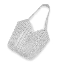 Load image into Gallery viewer, Crochet Granny Bag (Light Grey)