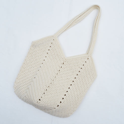 Granny bag snow white crochet thailand try2